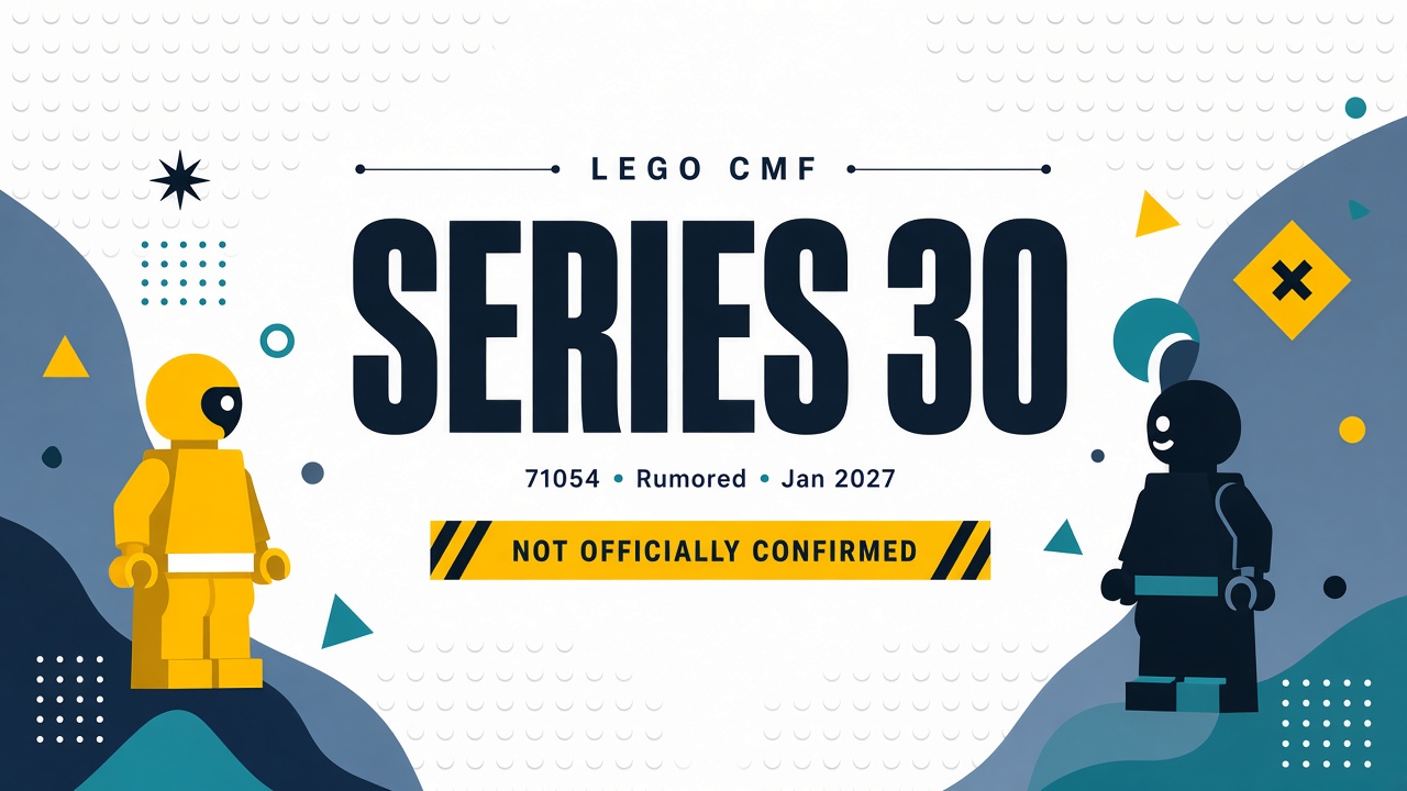 LEGO Series 30 CMF rumor tracker editorial banner for set 71054